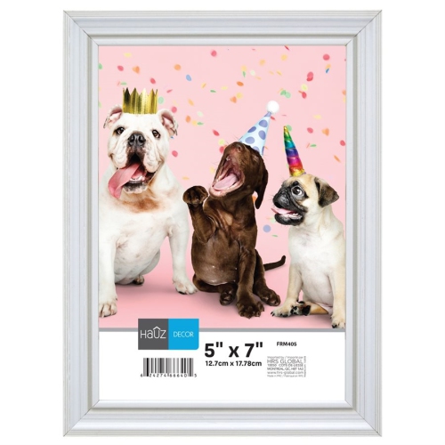 Hauz FRM405 Picture Frame 5X7'', White