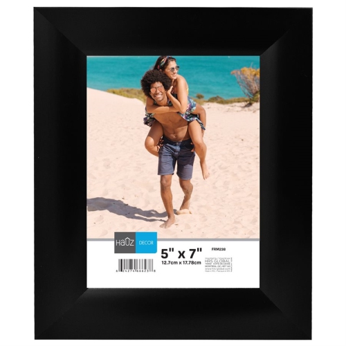 Hauz FRM238 Picture Frame 5X7'', Black
