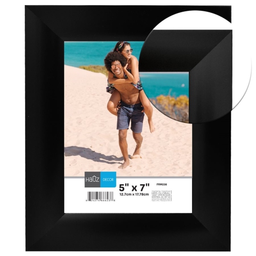 Hauz FRM238 Picture Frame 5X7'', Black
