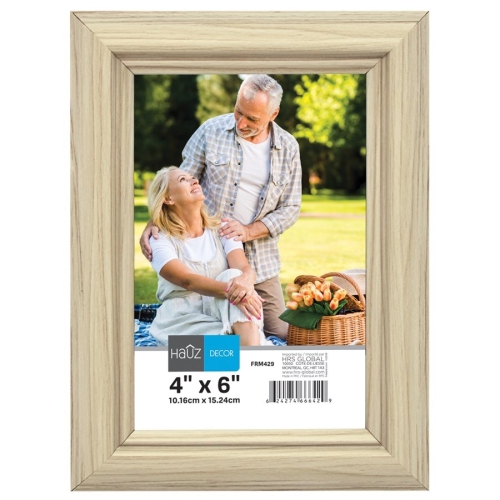 Hauz FRM429 Picture Frame 4X6'', Beige