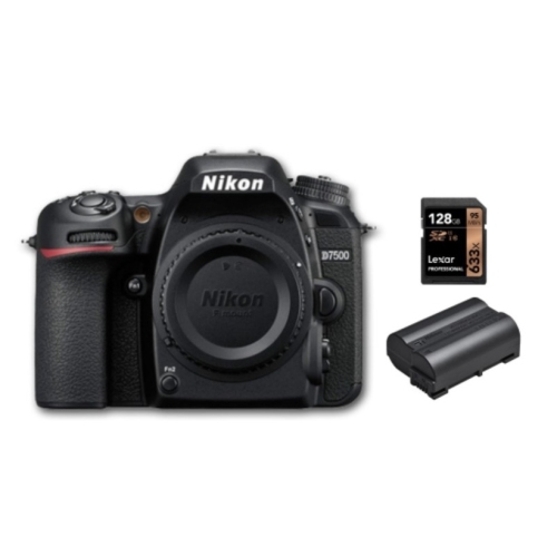 Nikon D7500 + EN-EL15C Batt + 128GB 800x SD. Nikon Canada Authorized