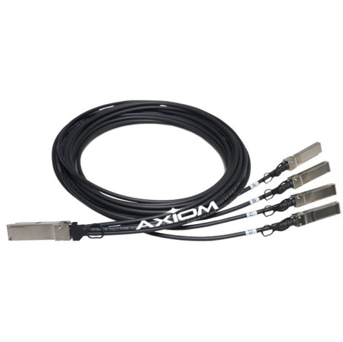 Axiom 40Gbase-CR4 Qsfp to 4 10Gbase-CU SFP Active DAC Ruckus Compatible 1M Axiom 40Gbase-CR4 Qsfp to 4 10Gbase-CU SFP Active DAC Ruckus Compatible 1M