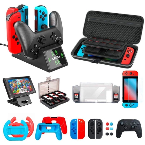 nintendo switch with accessories
