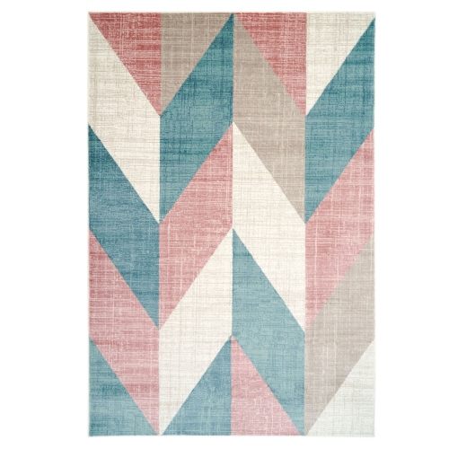 LA DOLE RUGS  Ladole Rugs Vintage Chevron Geometric Pattern Area Rug Carpet In Multicolor, 8X11 (7'10" X 10'5", 240Cm X 320Cm)