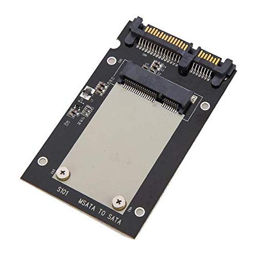 LaptoKing – Boîtier d’adaptateur mSATA externe pour Windows 10/8/7 vers SATA 2.5 po avec étui pour MSATA 30*50mm 128Go/256Go/512Go MSATA