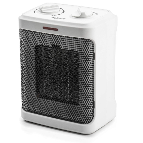 Pro Breeze 1500W Mini Ceramic Space Heater with 3 Operating Modes, Adjustable Thermostat, Overheat Protection White