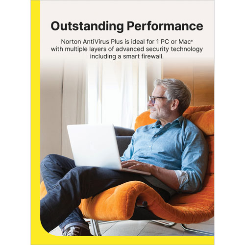Norton AntiVirus Plus (PC/Mac) - 1 Device - 2GB Cloud Backup - 1-Year Subscription - Digital Download