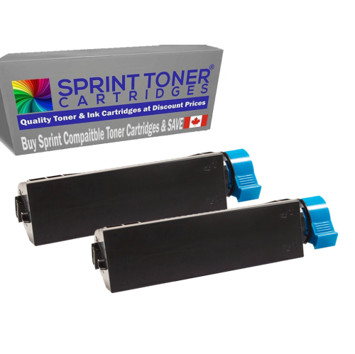 Paquet de 2 cartouches de toner compatibles 43979201 B420 B460, B470, B480, EXPÉDITION GRATUITE