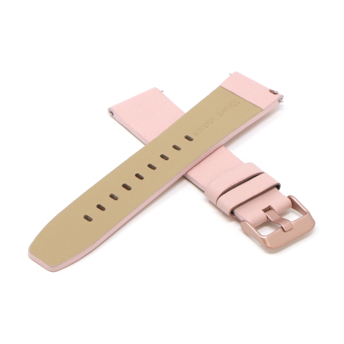 StrapsCo Textured Leather Watch Band Strap for Fitbit Versa & Versa 2 - Medium-Long - Pink