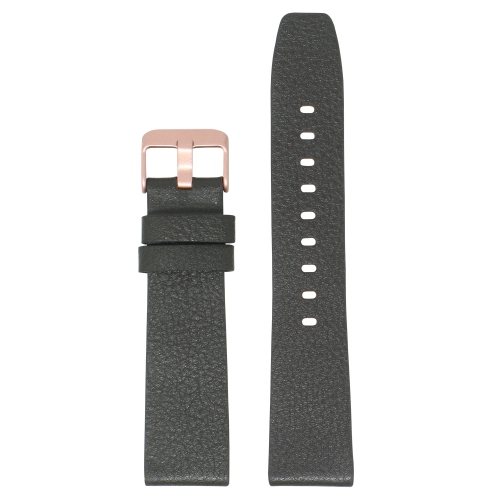 StrapsCo Textured Leather Watch Band Strap for Fitbit Versa & Versa 2 - Short-Medium - Dark Brown