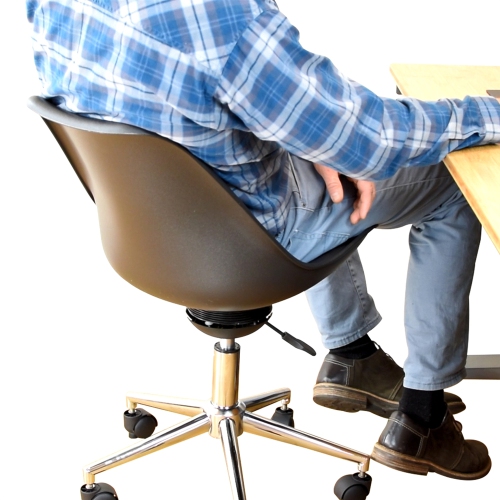 Uncaged Ergonomics Active Task Wobble Chair - BLACK