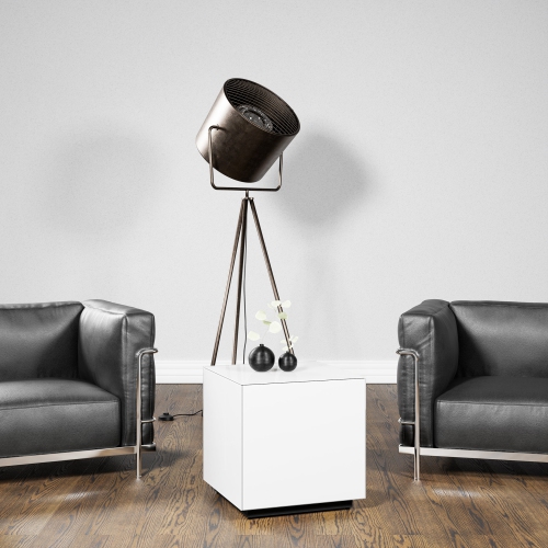 SONOROUS STB-45 All Glass Cube Side Table / Night Stand