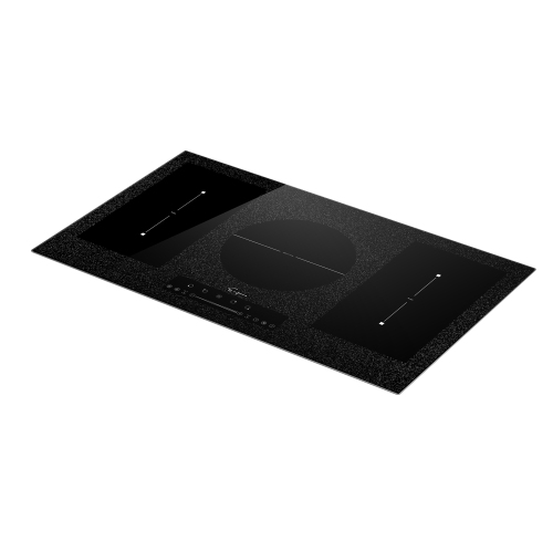 Empava 36 in Electric Stove Induction Cooktop with 5 Booster Burners Including 2 Flexi Bridge Element Smooth Surface in Black