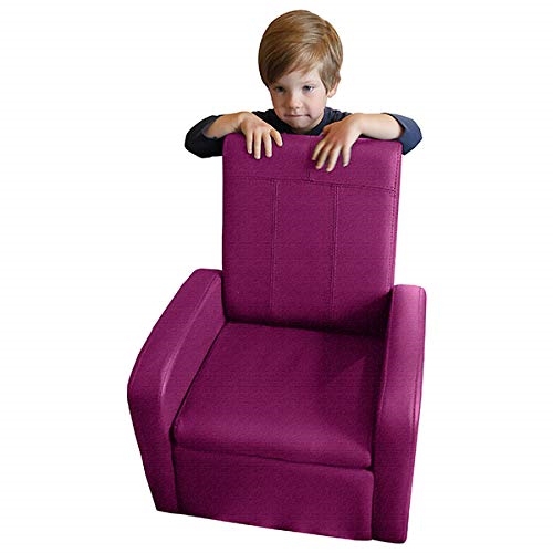 Stash Folding Kids Storage Chair & Ottoman Conversion