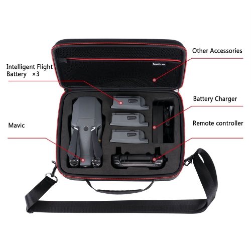 Smatree D500 Carry Case for DJI Mavic Pro Platinum/ Battery Charger/ Remote...