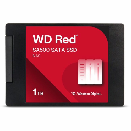 WESTERN DIGITAL  Wds100T1R0A Sa500 Nas SATA SSD, 1Tb (Wds100T1R0A) In Red