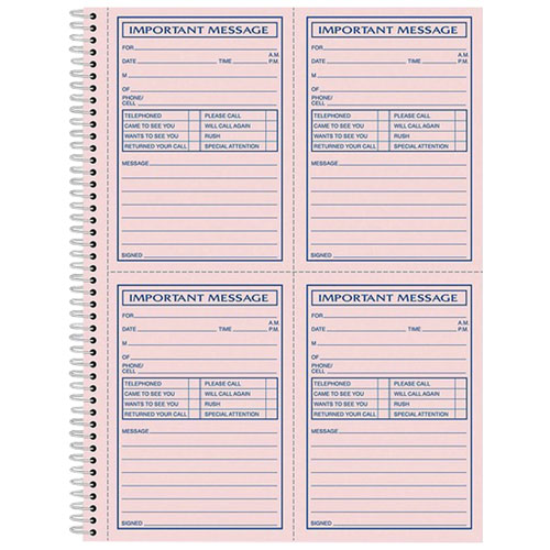 Adams Carbonless Important Message Pad - 200 Sheets