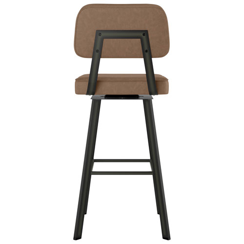 Clarkson Contemporary Counter Height Barstool - Medium Brown/Gun Metal