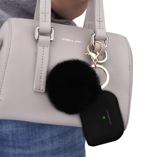 V-MORO Silicone Cover for AirPods Pro Charging Case 2019 Release Portable & Shockproof for Apple Airpods Pro Black