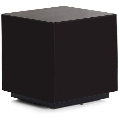 Sonorous Stb 45 All Glass Modern Cube Side Table Night Stand Black Best Buy Canada