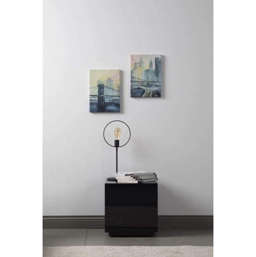 SONOROUS STB-45 All Glass Cube Side Table / Night Stand