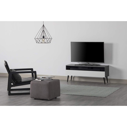 SONOROUS VL-1200 Series Modern Wood TV Stand with Solid Wood Legs for TVs up to 65"