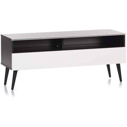 SONOROUS VL-1200 Series Modern Wood TV Stand with Solid Wood Legs for TVs up to 65"