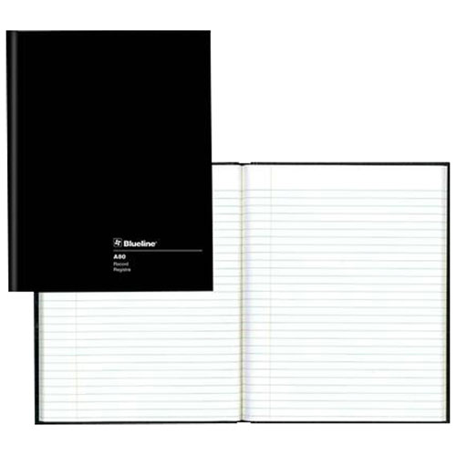 Image 1 de 1.. Cahier de composition à couverture rigide 9 1/4 x 7 1/4 po de Blueline - 144 pages - Noir