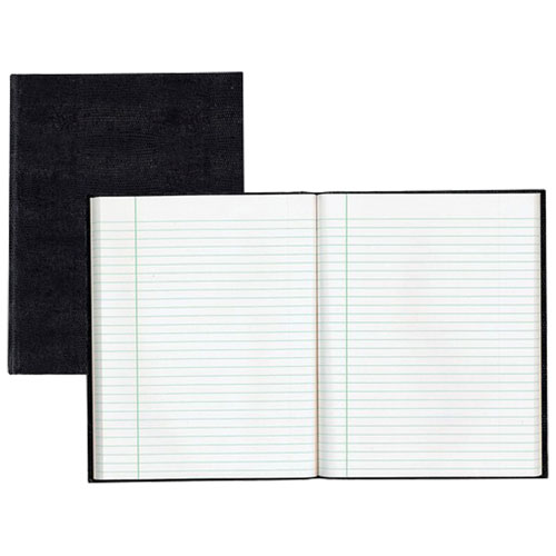 Image 1 de 1.. Cahier ministre à reliure sans couture 7 1/4 x 9 1/4 po EcoLogix de Blueline - 150 feuilles - Noir