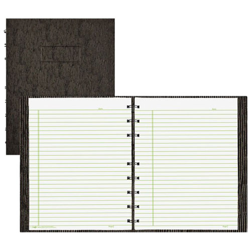 Image 1 of 1.. Blueline Executive 9 1/4" x 7 1/4" Twin Wirebound Notebook - 150 Sheets - Black