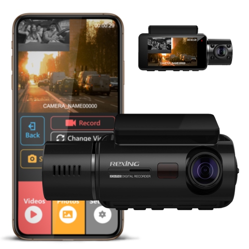 Rexing V3 Basic Front And Cabin 1080P Wi Fi Dash Cam Best Buy Canada