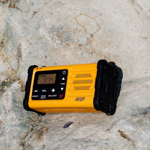 Sangean MMR-88 AM/FM/Weather, Alert Emergency Radio, Solar/Hand Crank/USB/Flashlight, Siren, Smartphone Charger 6.60in. x 4.90in. x 3.95in.