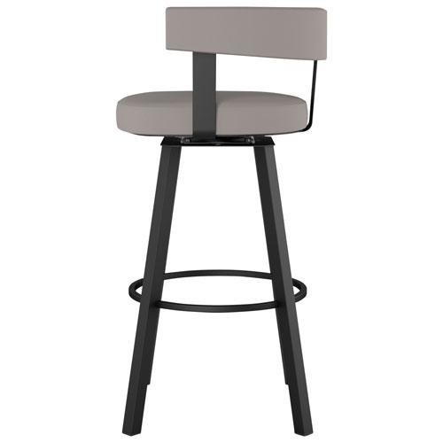 Parker Contemporary Counter Height Barstool - Taupe Grey/Black