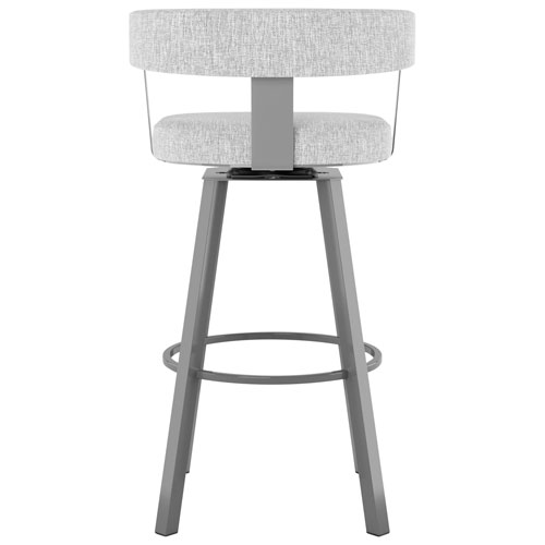 Parker Contemporary Bar Height Barstool - Soft Grey White/Grey