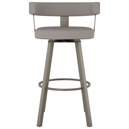 Parker Contemporary Bar Height Barstool - Taupe Grey/Grey