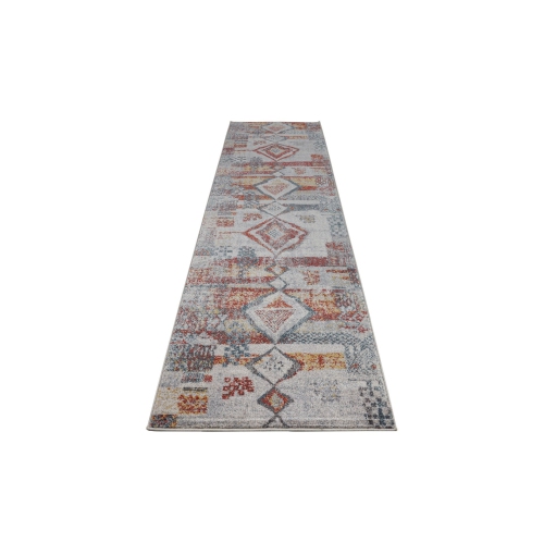 LA DOLE RUGS  Ladole Rugs Morocco Southwestern Destressed Modern Multicolor Indoor Runner Rug Carpet, 3X5 (2'7" X 4'11", 80Cm X 150Cm)