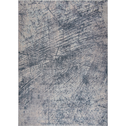 LA DOLE RUGS  Ladole Rugs Emotion Durable Turkish Contemporary Indoor Ivory Area Rug Carpet, 5X7 (5'3" X 7'3", 160Cm X 220Cm) In Blue