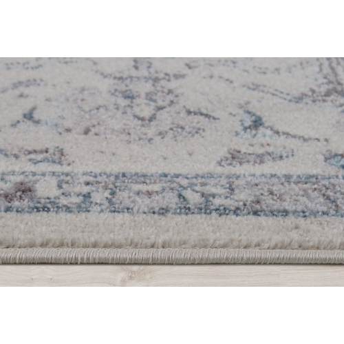 Ladole Rugs Arwen Traditional Style Persian Design Cream Blue Indoor Area Rug Carpet, 7x9