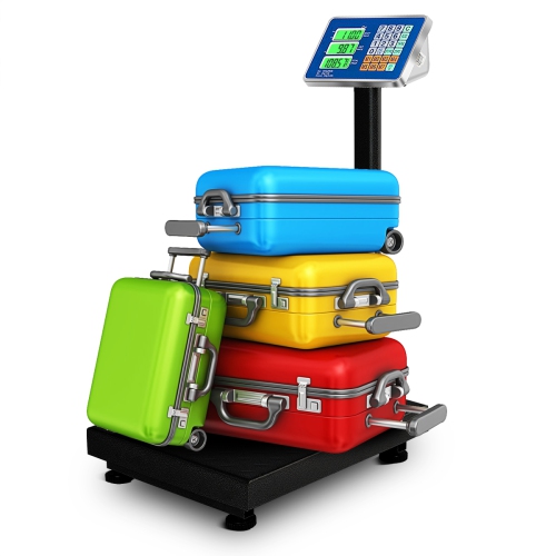 Gymax 660lbs Weight Platform Scale Digital Floor Folding Scale Postal Shipping Mailing