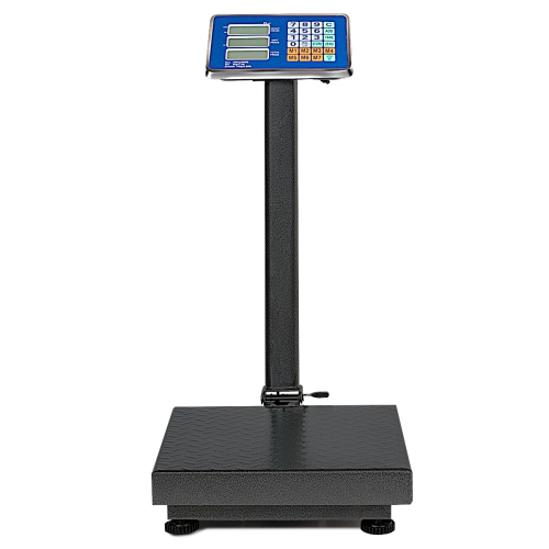 Gymax 660lbs Weight Platform Scale Digital Floor Folding Scale Postal Shipping Mailing