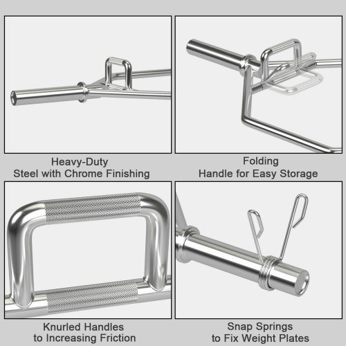 Barre olympique hexagonale Gymax