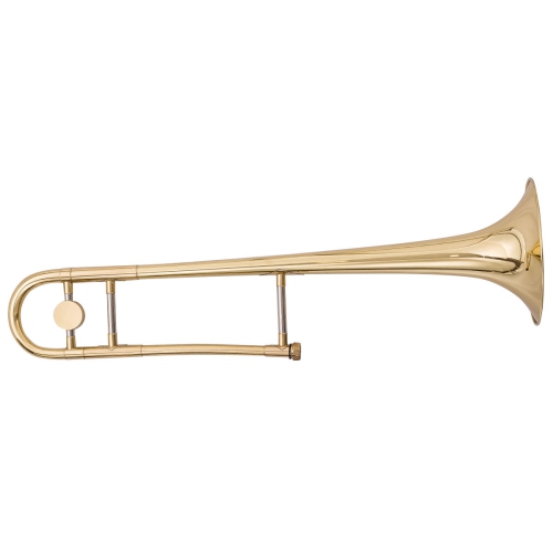 Gymax B Flat Trombone Gold Brass with Mouthpiece Case Gloves for Beginners Students