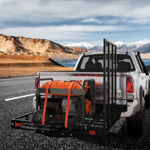 Gymax Folding Electric Wheelchair Hitch Carrier Scooter Loading Ram