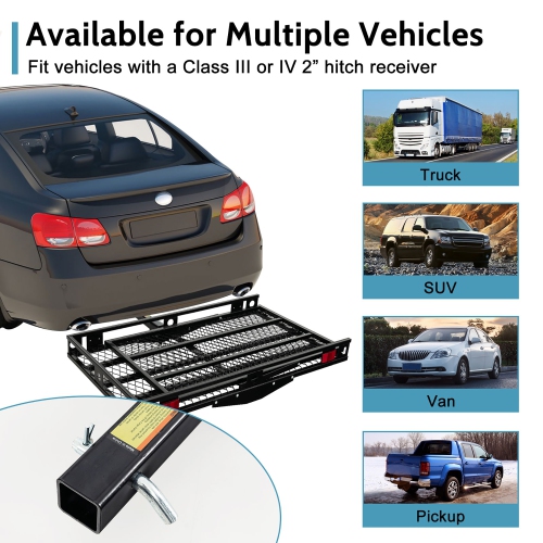 Gymax Folding Electric Wheelchair Hitch Carrier Scooter Loading Ram