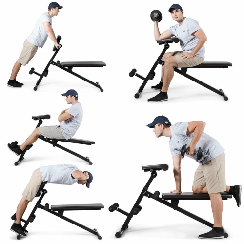 Gymax Multi-Functional Adjustable Weight Bench Strength Workout Full Body Exercise