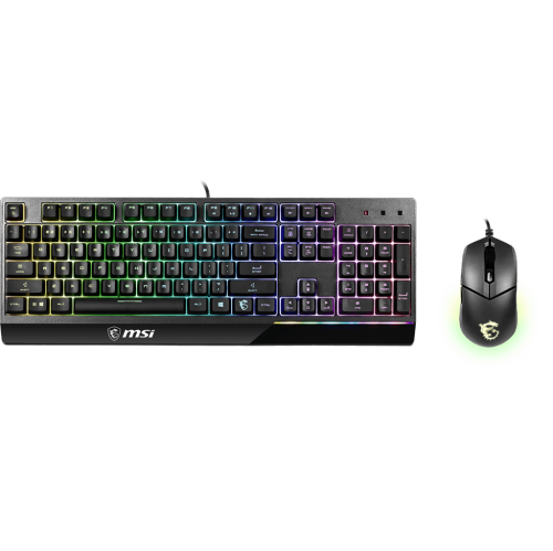 MSI Vigor Backlit RGB Dedicated Hotkeys Anti-Ghosting Mechanical Feel Gaming Keyboard & Gaming Mouse Combo