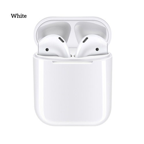 TWS i12 Bluetooth 5.0 Magnetic Fast Charging Box Mic Hifi Touch Control In-ear Truly Wireless Earbud - WHITE