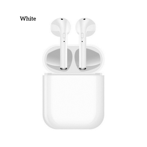 TWS i16 Bluetooth 5.0 Magnetic Auto Power On Fast Charging Box Mic Hifi Auto Pairing In-ear Truly Wireless Earbud - WHITE