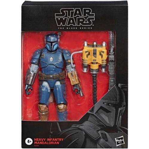 HASBRO  Star Wars - The Series Heavy Infantry Mandalorian Deluxe Action Figure In Black