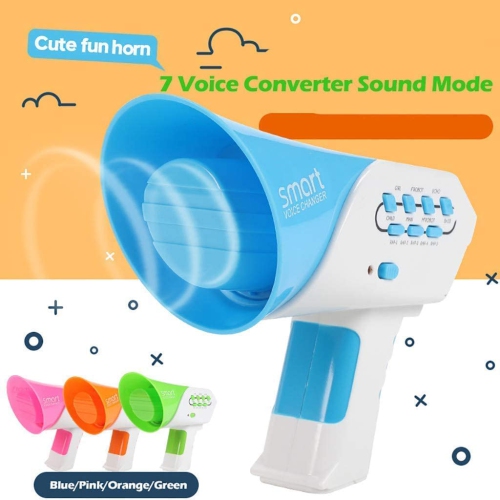 Changeur de voix multiple pour enfants [couleur aléatoire] - Petit changeur  de voix, Mini amplificateur et microphone pour enfants avec 7 effets  sympas